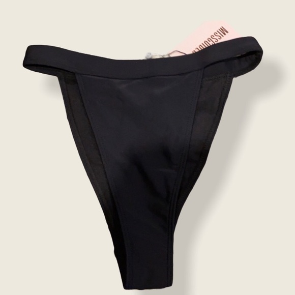 Missguided • NWT High Waist High Cut Bikini Bottom - Picture 2 of 3